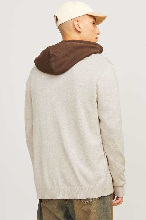 Jack & Jones Emil Knit Cardican Oatmeal