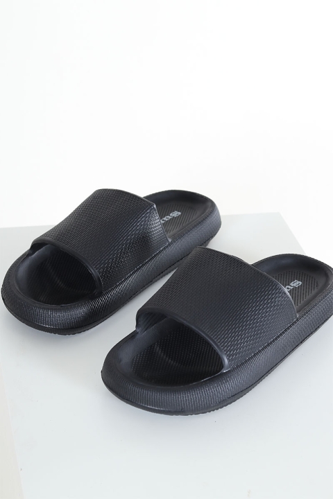 Basic Brand Soft Beach Sandal Black