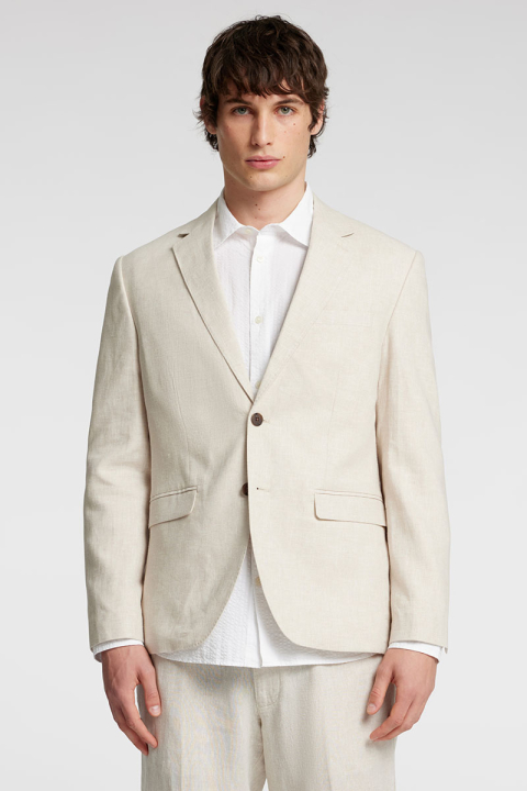 Selected Malik Sun Regular Linen Blazer Oatmeal