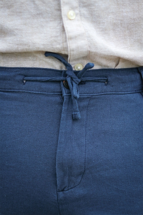 Selected Brody Linen Pants Dark Sapphire