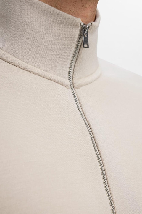 Selected Emanuel Soft Half Zip Sweat Pure Cashmere