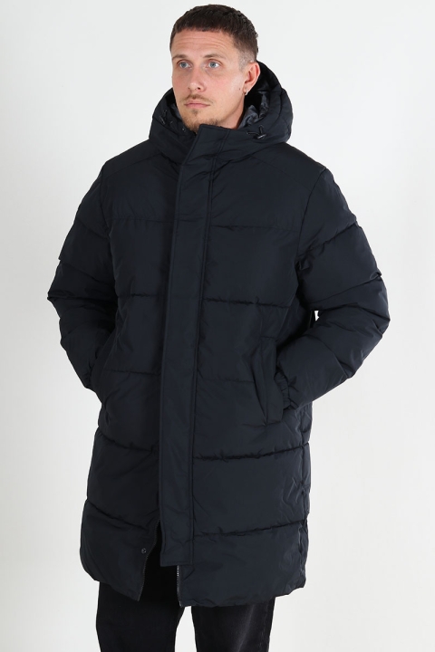 Jack & Jones Bradley Lon Puffer Hood Black