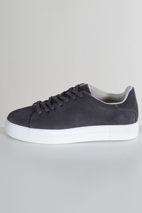 Selected David Chunky Suede Leather Sneaker Asphalt