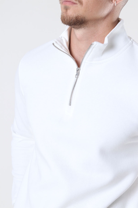 ONLY & SONS Ceres Half Zip Sweat White