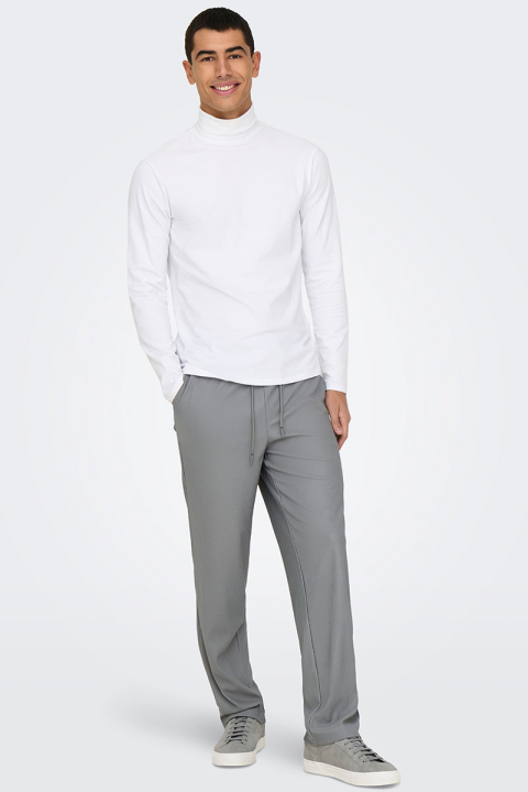 ONLY & SONS Sinus Loose Plizze Pants Limestone