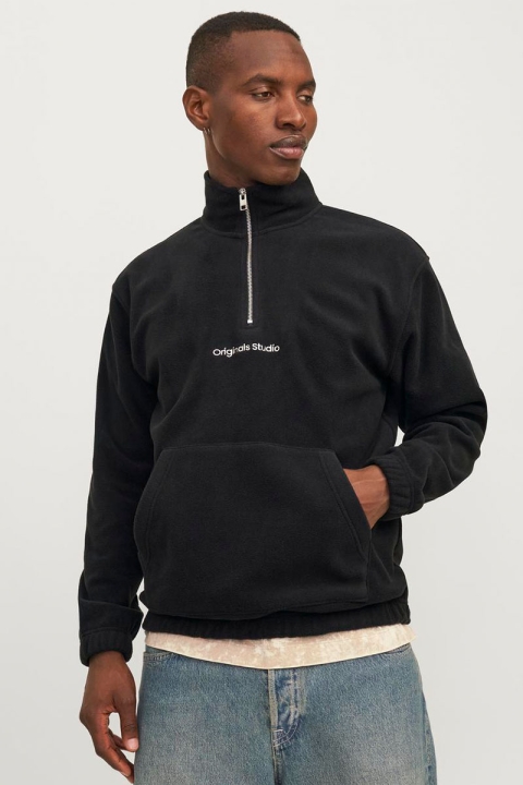 Jack & Jones Vesterbro Fleece Half Zip Black