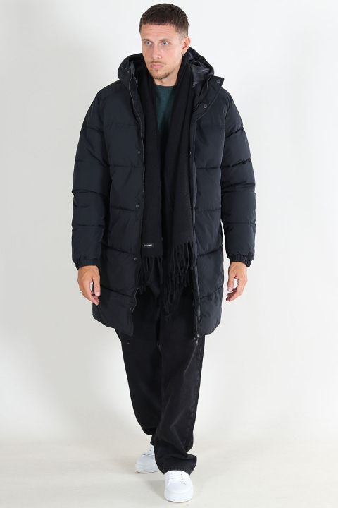 Jack & Jones Bradley Lon Puffer Hood Black