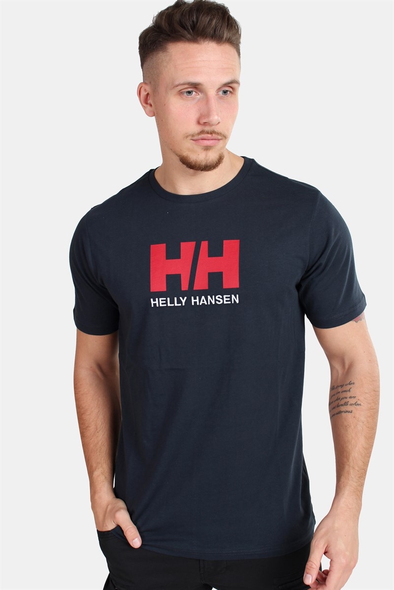bedreiging golf Klant Helly Hansen Logo HH T-shirt Navy
