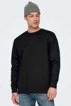 ONLY & SONS Fred Oversize LS Tee Black