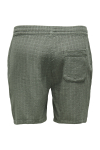 ONLY & SONS Tel Latham Linen Shorts Dusty Olive