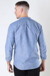 Jack & Jones Summer Band Shirt LS Faded Denim