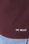 Fat Moose Johan Cotton Tee Dark Plum