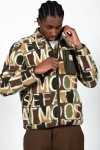 Fat Moose Trevor Fleece Jacket AOP Green/Brown