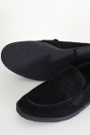 Basic Brand Black Suede Loafer Black