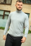 JEFF MALCOLM ROLL NECK KNIT Light Grey