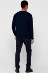 ONLY & SONS Panter Structure Crew Neck Knit Dress Blues