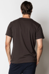 Clean Cut Copenhagen Cross Logo Organic Tee Dark Brown