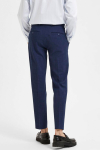 Selected SLIM OASIS LINEN PANTS Dark Navy