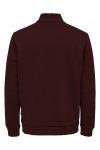 ONLY & SONS Ceres Half Zip Sweat Fudge