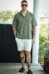 ONLY & SONS Aron Relax SS Chiffly Resort Shirt Dusty Olive