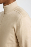 Selected Berg Half Zip Knit Oatmeal