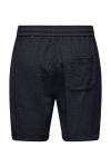 ONLY & SONS Tel Latham Linen Shorts Dark Navy