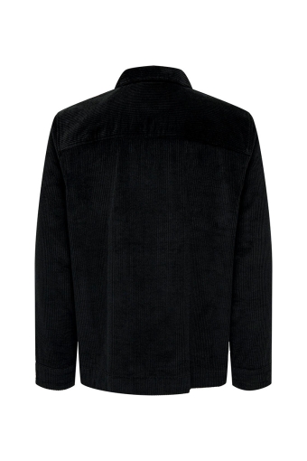 Luis Overshirt LS Zip Cord Black