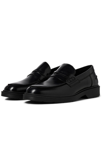 Dax Leather Loafer Black