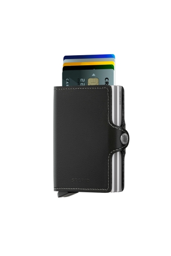 Twinwallet Black Silver