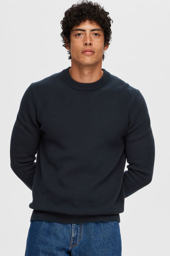 Dane LS Structure Knit Crew Neck Sky Captain