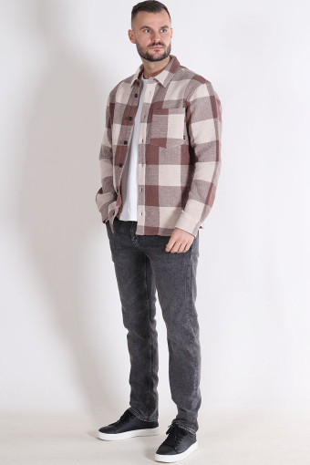 Oliver Waffle Check Shirt Acorn