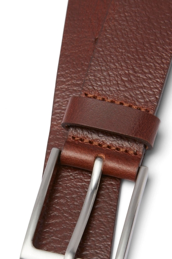 JACSTOCKHOLM LEATHER BELT NOOS Brown Stone