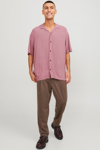 Jeff Solid Resort Shirt SS Mesa Rose