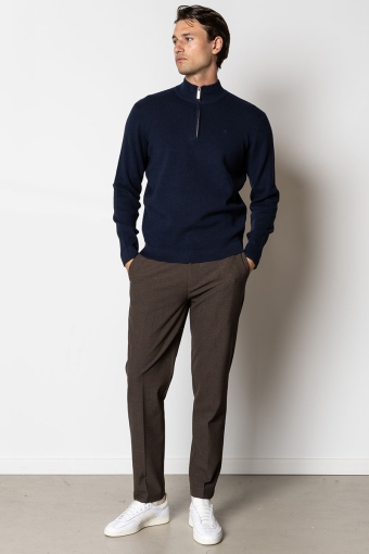 Oscar half-zip knit Navy