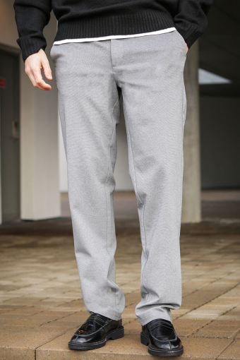 Mark Pants Regular Medium Grey Melange