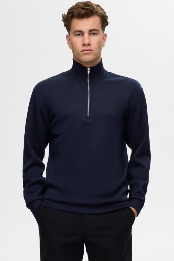 Emanuel Soft Half Zip Sweat Sky Captain