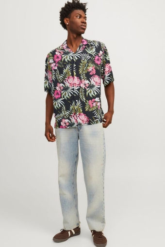 Jeff AOP Resort Shirt SS Pink Nectar