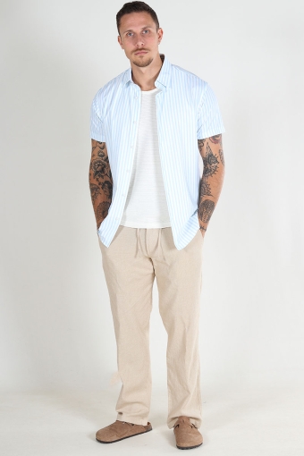 Brody Straight Fit Linen Pants Incense