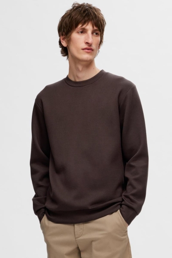 Emanuel Soft Crew Neck Sweat Chocolate Torte