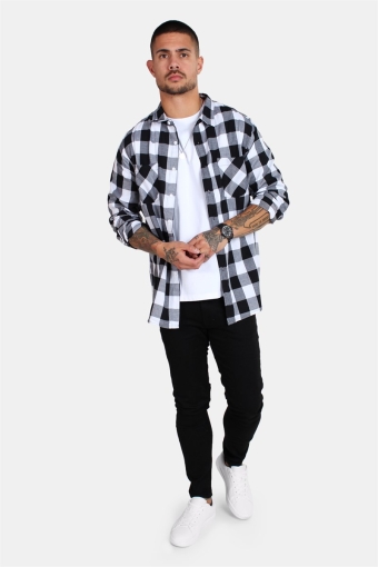 Checked Flanell Overhemd Black/White