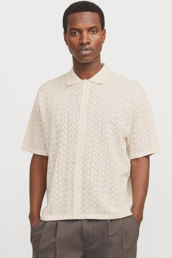 Tyler Knit SS Polo Sea Salt