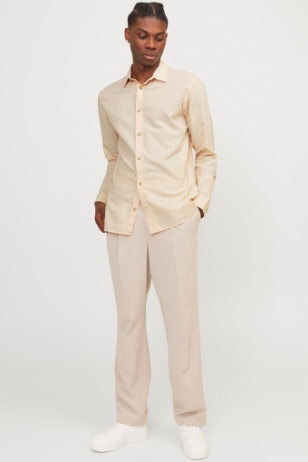 Summer Linen Shirt LS Apricot Ice