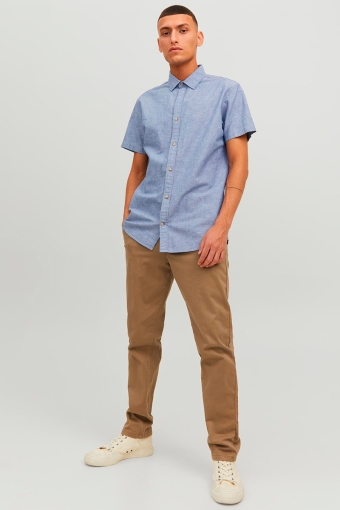 Summer Linen Shirt SS Faded Denim