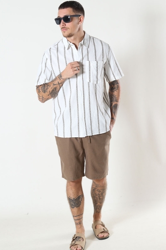 Aurelius Elasticated Linen Shorts Shitake