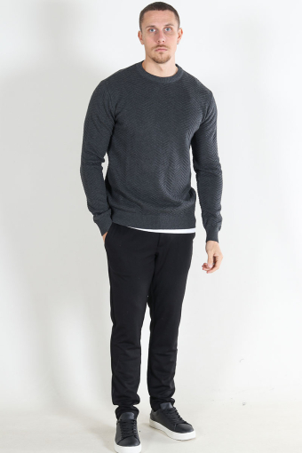 Carlo Cotton knit Charcoal Mix