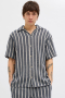 Jack & Jones Coba Stripe Resort Shirt SS Ocean Cavern