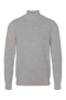 Kronstadt Carlo Cotton half zip knit Lt Grey Mix