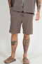 Selected Loose Casper Waffle Shorts Morel