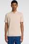 Selected Fave Zip Sport Polo SS Oatmeal